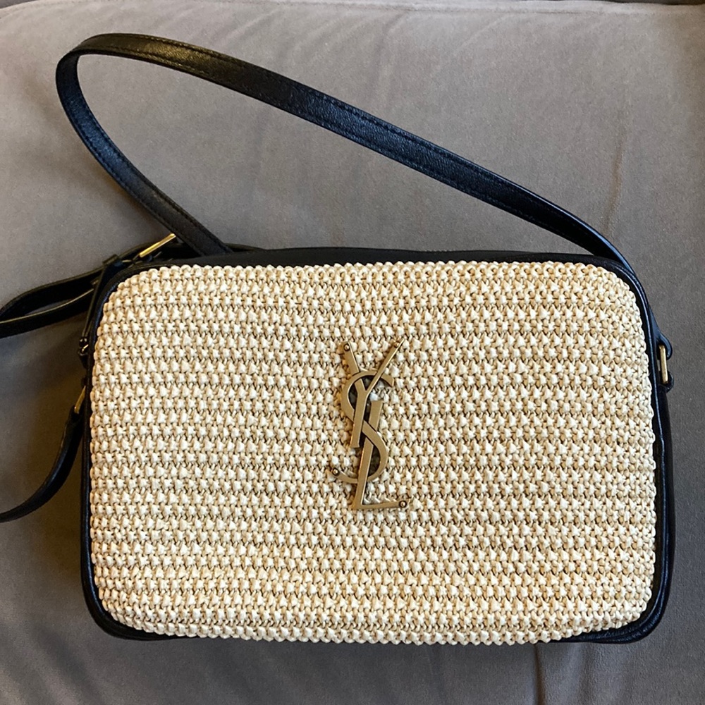 Saint Laurent raffia bag